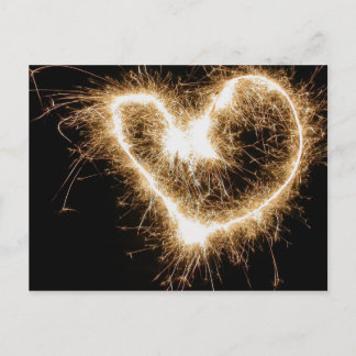 Cartão Postal Fogos de artifício do amor