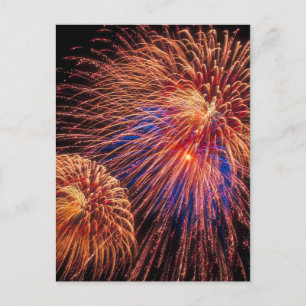 Cartão Postal Fogos de Artifício do Dia 4 de Julho