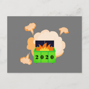 Cartão Postal Fogueira de lixeira personalizável 2020
