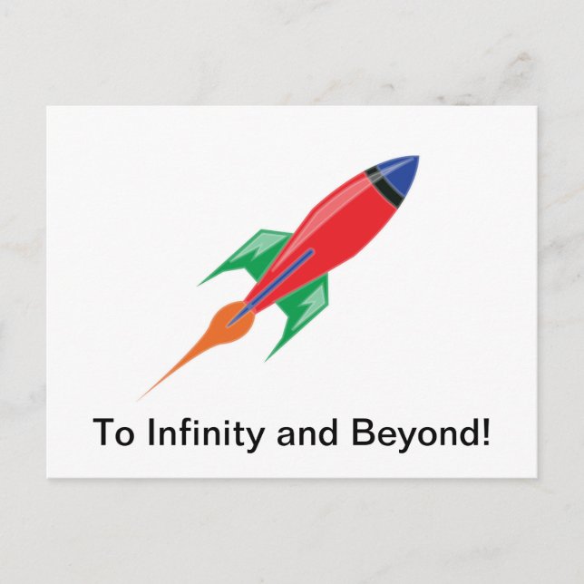 Cartão Postal Foguete (Frente)