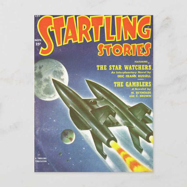 Cartão Postal Foguete Duplo (Frente)