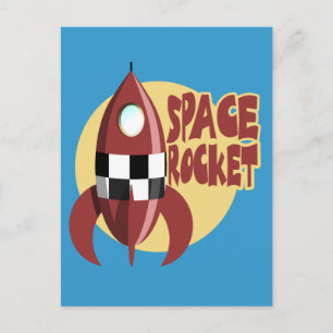 Cartão Postal Foguete Espacial