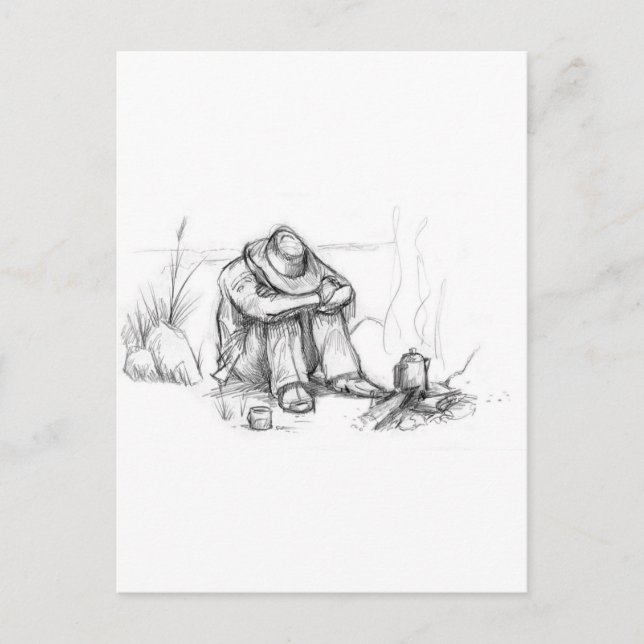 Cartão Postal Foi uma longa noite.... (Frente)