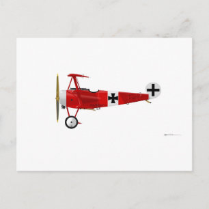 Cartão Postal Fokker DR-1 Triplane