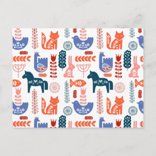 Cartão Postal Folart Woodland Animal