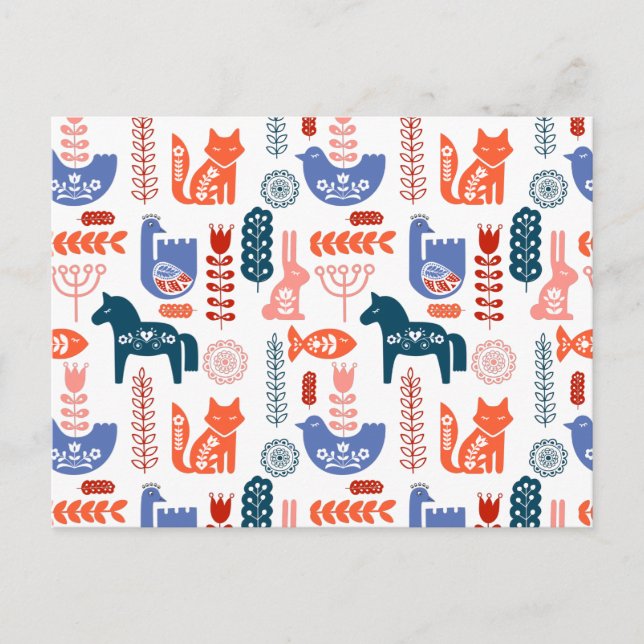 Cartão Postal Folart Woodland Animal (Frente)