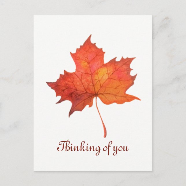 Cartão Postal Folha de Mapeamento de Aquarela (Frente)