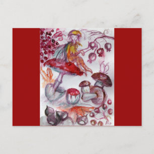 CARTÃO POSTAL FOLHA MÁGICA DE COGUMELOS