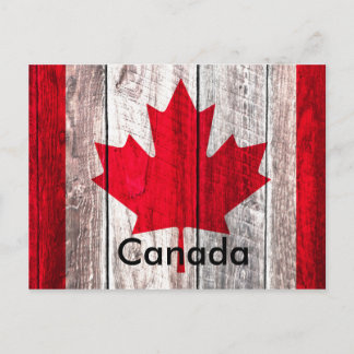Cartão Postal Folha vermelha do canadense - bandeira canadense