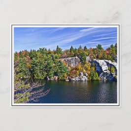 Cartão Postal Folhagem de outono em torno do lago Minnewaska