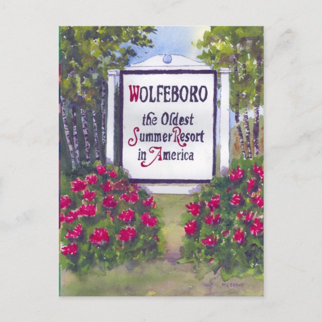 Cartão Postal Folhas de outono ao longo da costa da Nova Inglate (Frente)