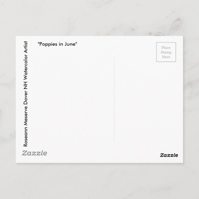 Cartão Postal Folhas de outono ao longo da costa da Nova Inglate (Verso)