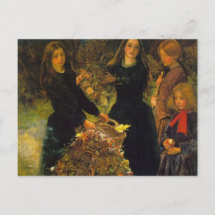 Cartão Postal Folhas de Outono Por Sir John Everett Millais