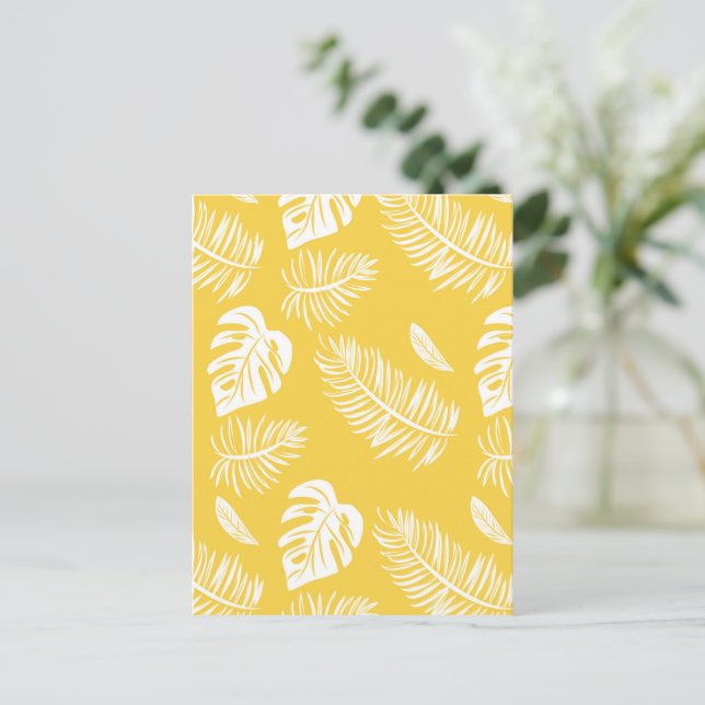 Cartão Postal Folhas tropicais 16 (Em pé/Frente)