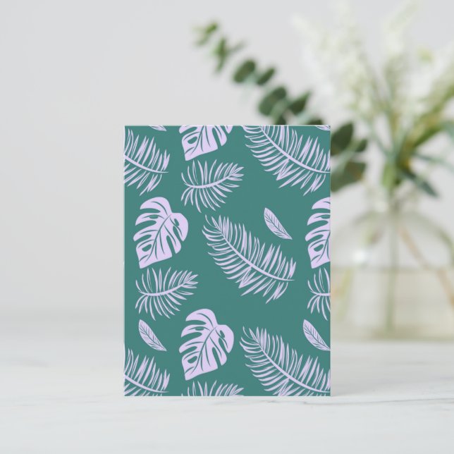 Cartão Postal Folhas tropicais 18 (Em pé/Frente)