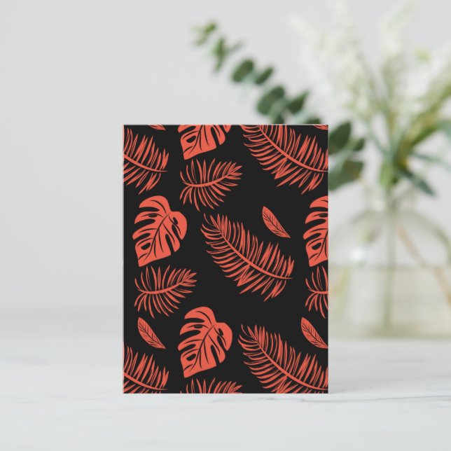 Cartão Postal Folhas tropicais 21 (Em pé/Frente)