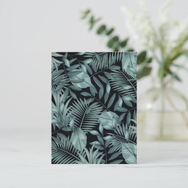 Cartão Postal Folhas Tropicais 4 (Em pé/Frente)