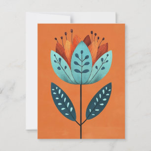 Cartão Postal Folk Bloom #232