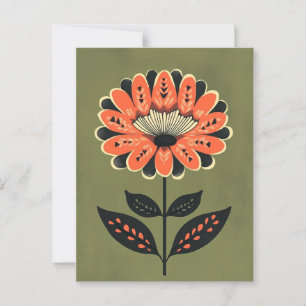 Cartão Postal Folk Bloom #234