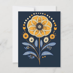 Cartão Postal Folk Bloom #235