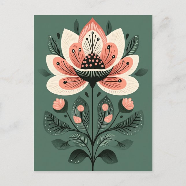 Cartão Postal Folk Bloom #239 (Frente)