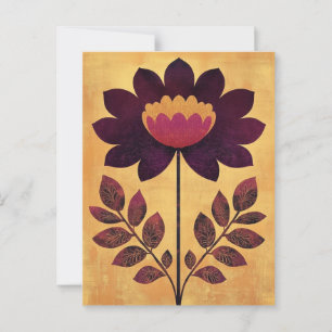 Cartão Postal Folk Bloom #241