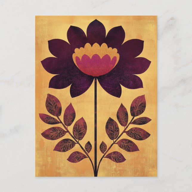 Cartão Postal Folk Bloom #241 (Frente)