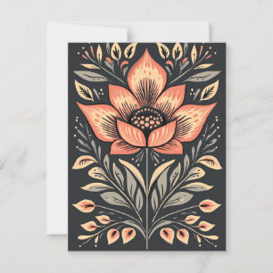 Cartão Postal Folk Bloom #243