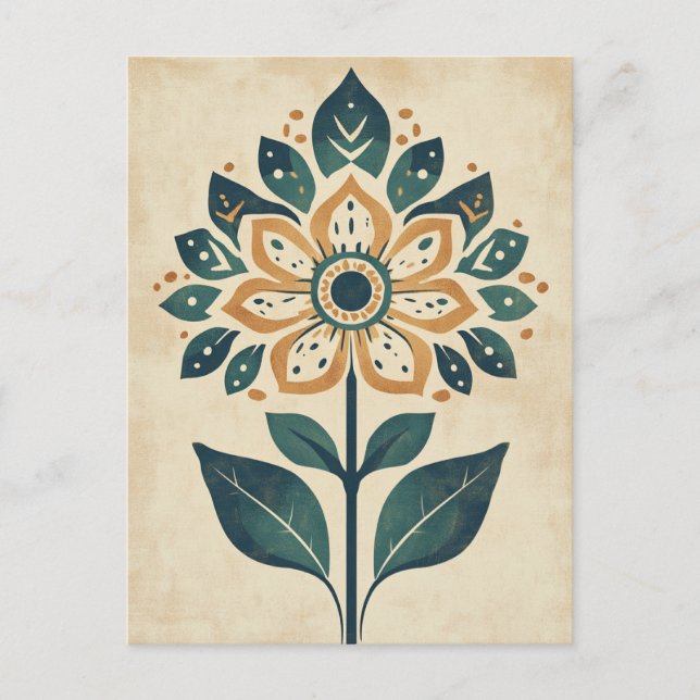Cartão Postal Folk Bloom #244 (Frente)