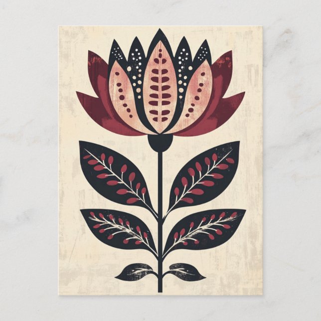 Cartão Postal Folk Bloom #248 (Frente)