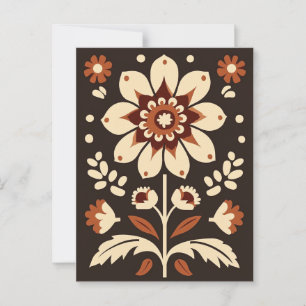 Cartão Postal Folk Bloom #250