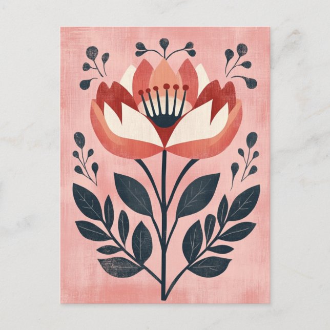 Cartão Postal Folk Bloom #253 (Frente)