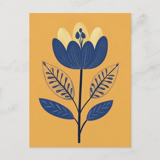 Cartão Postal Folk Bloom No.259 (Frente)