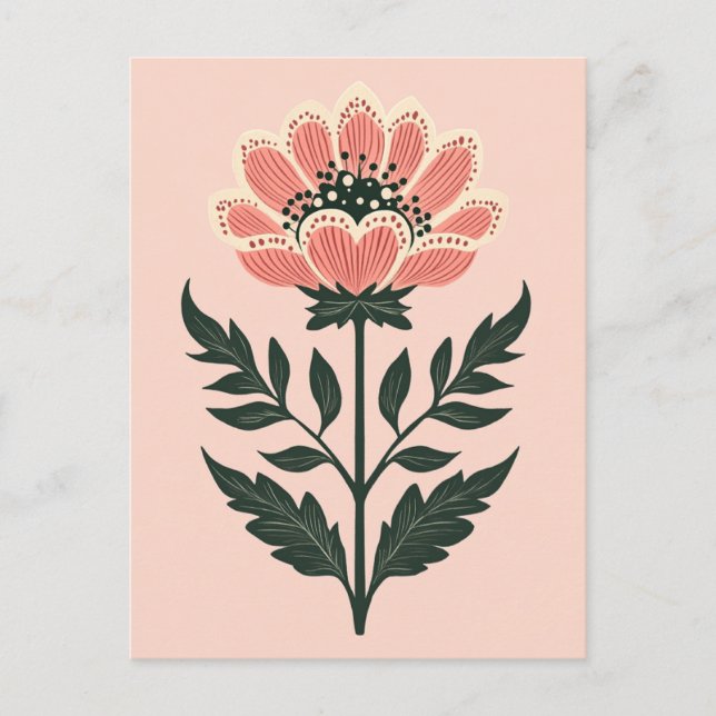 Cartão Postal Folk Bloom No.263 (Frente)