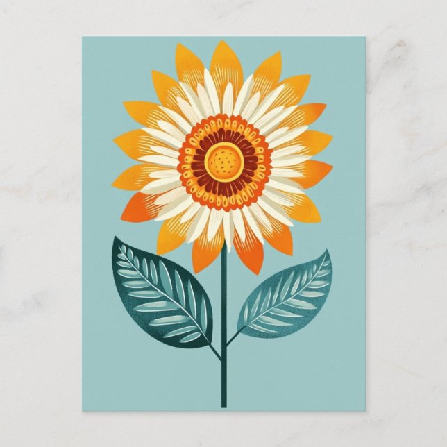 Cartão Postal Folk Bloom No.264 (Frente)