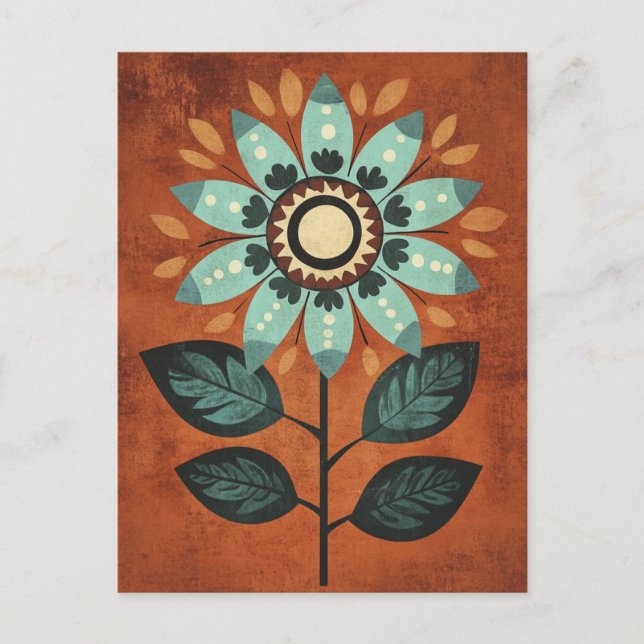 Cartão Postal Folk Bloom No.266 (Frente)