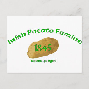 Cartão Postal Fome Irlandesa De Batata - Nunca Esqueça!