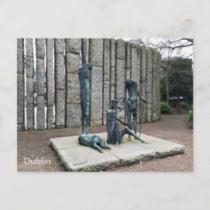 Cartão Postal "Fome", Rua. Stephen's Green, Dublin, Irlanda.