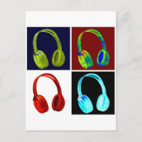 Fones de ouvido Pop de arte