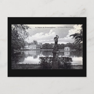 Cartão Postal Fontainebleau Palace, França 1910 Vintage