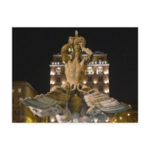 Fontana del Tritone, Roma, Itália  - 