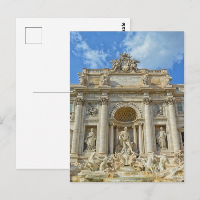 Cartão Postal Fontana di Trevi (Frente/Verso)