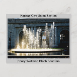 Cartão Postal Fonte da estação da União