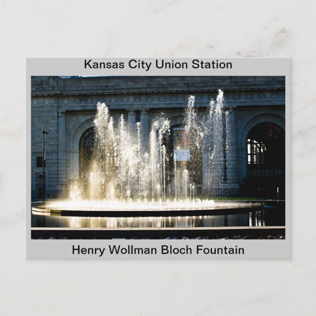 Cartão Postal Fonte da estação da União (Frente)