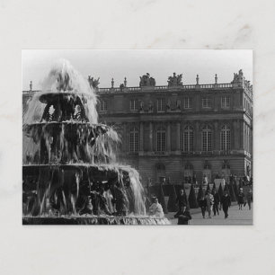 Cartão Postal Fonte da pirâmide Vintage France Palace Versailles
