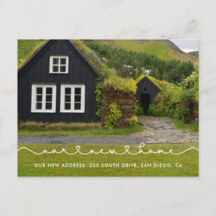 Cartão Postal Fonte de coração de ligação cômoda Nossa nova