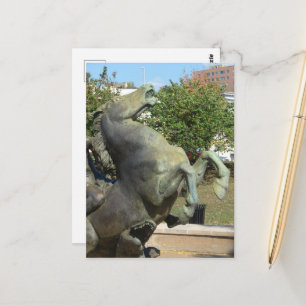 Cartão Postal Fonte de Kansas City Cavalo no Outono