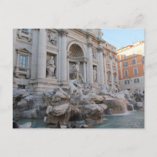 Cartão Postal Fonte de Trevi Roma, Itália