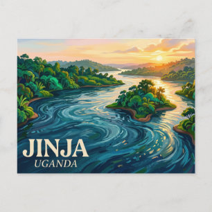 Cartão Postal Fonte do Nilo Uganda