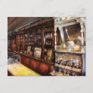 Cartão Postal Fonte local de refrigerantes